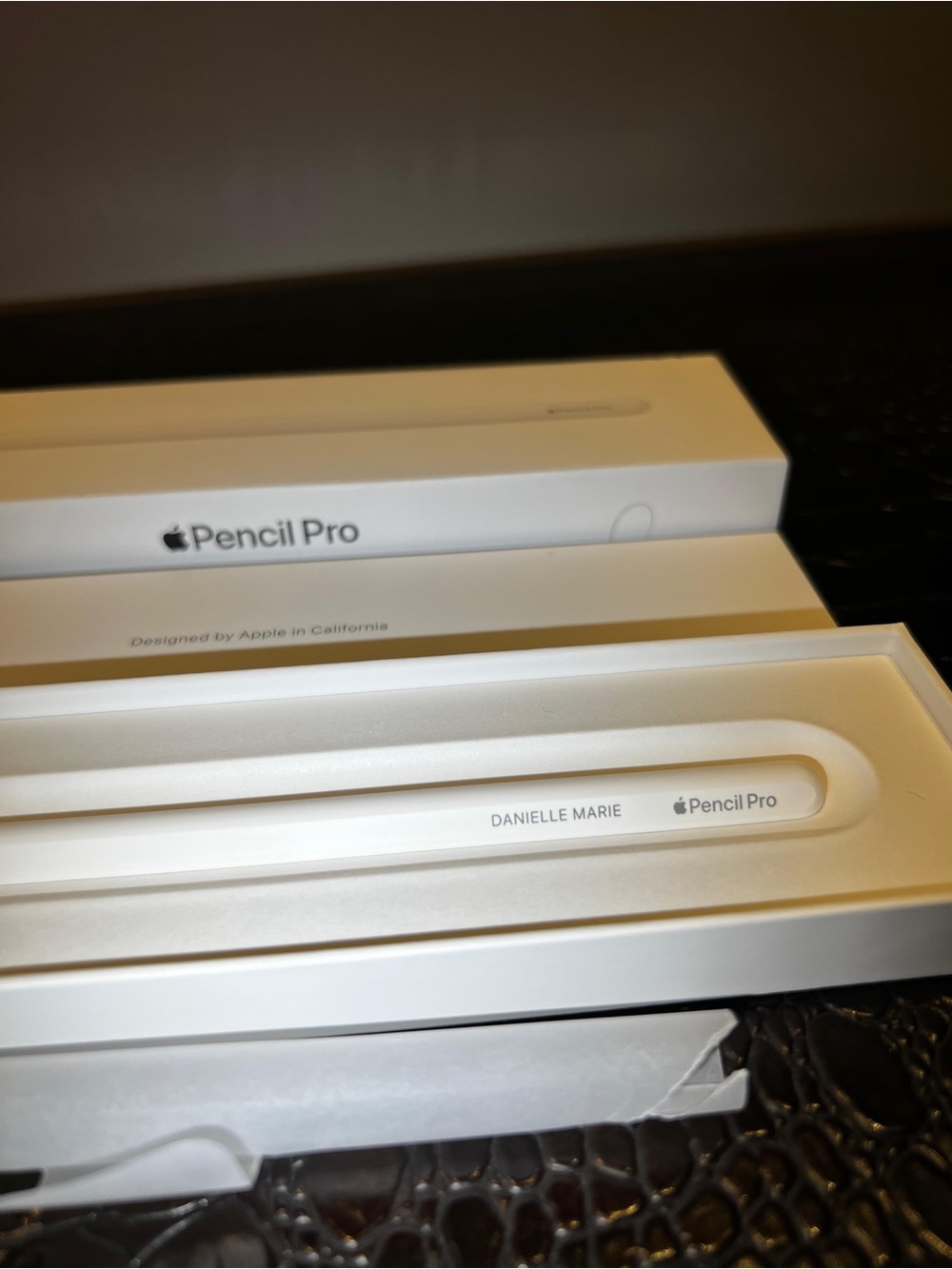 Apple Pencil Pro White Stylus with Personalized Engraving